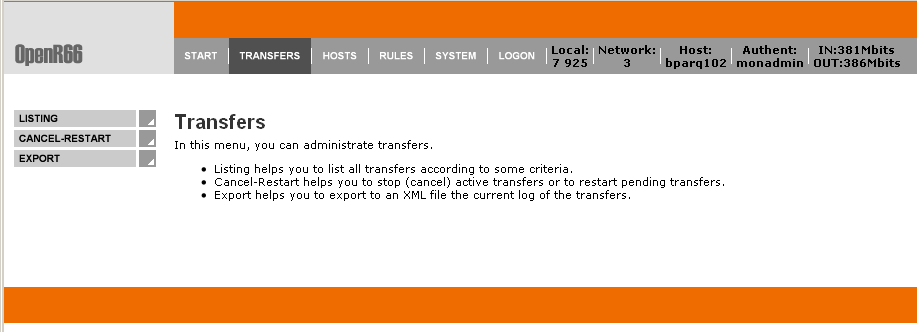 transfers